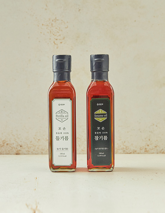 Cheongyang Whole Sesame Oil & Whole Perilla Oil 180ml