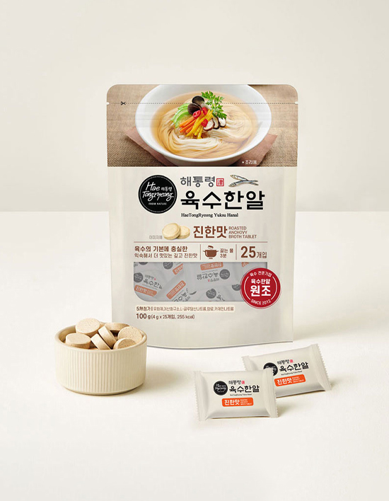 Haetongryeong Broth Tablets, Rich Flavor (25 Coin-Size Tablets)