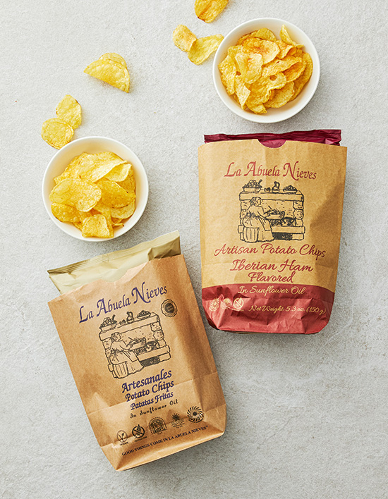 La Abuela de las Nieves Spanish Handmade Potato Chips (Choice of 2)