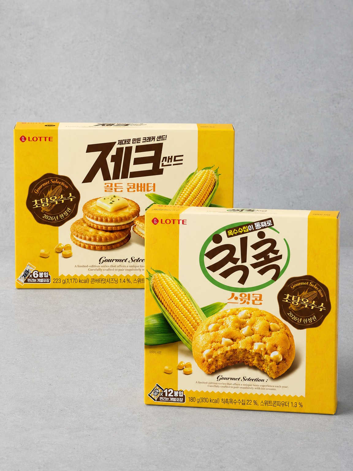 Lotte Chodang Sweet Corn Snack (Choice of 2)
