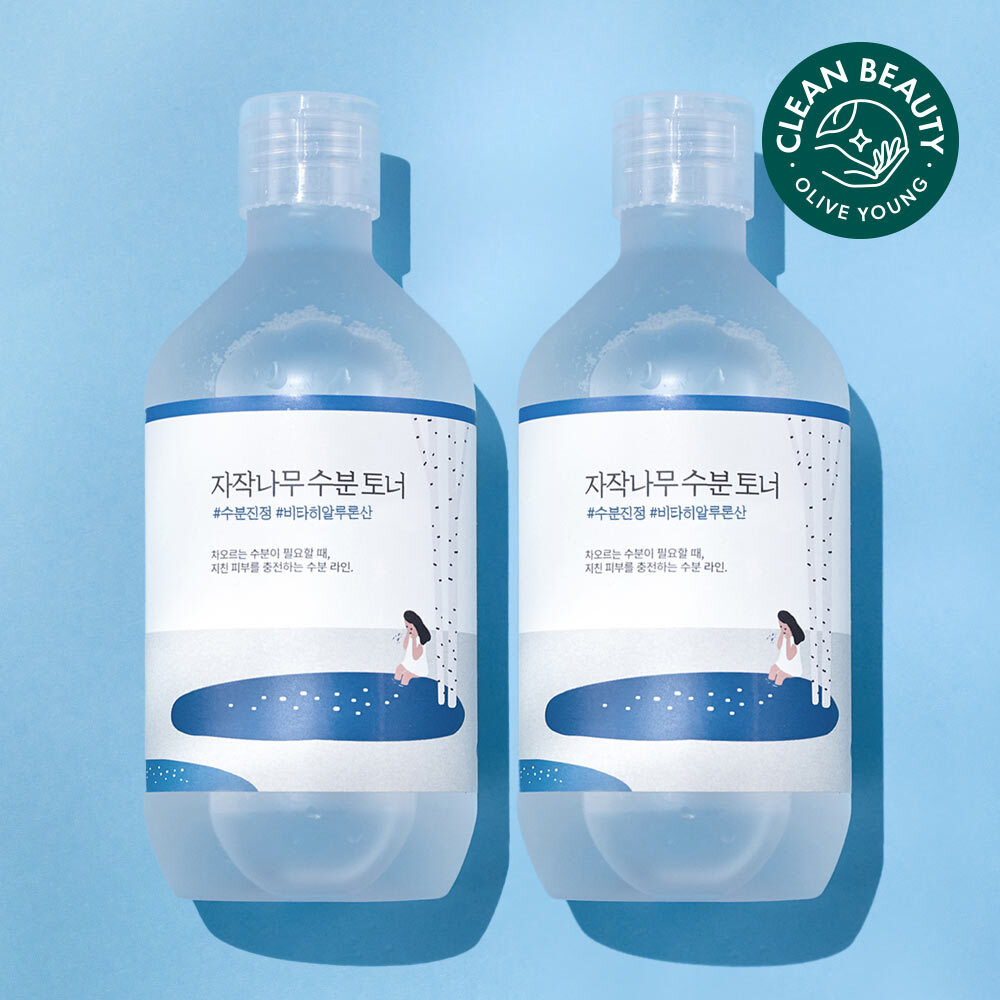 Round Lab Birch Juice Moisturizing Toner 1+1 Set (300ml+300ml)
